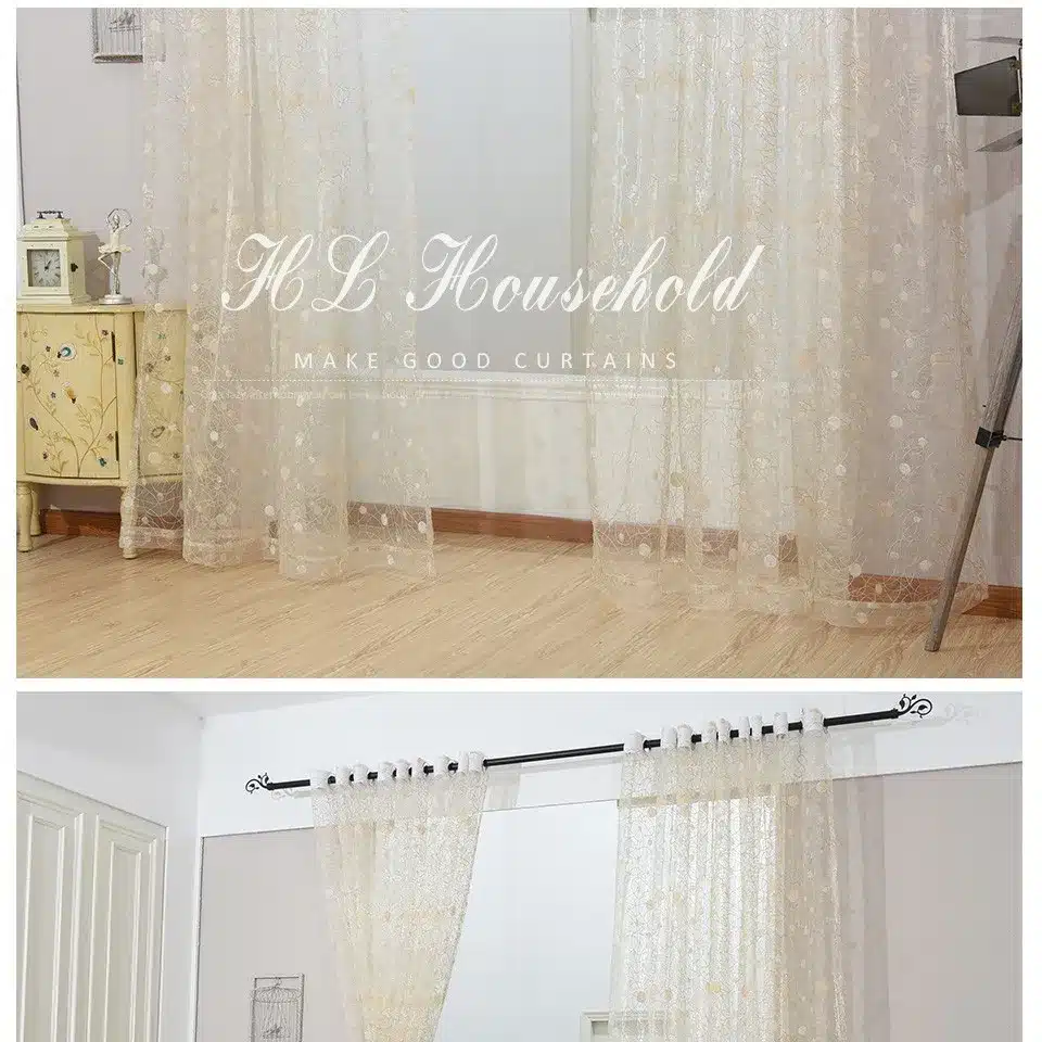 Top Finel 2016 Bird Nest Sheer Curtain Panel Embroidered Curtains for Kitchen Living Room the Bedroom Tulle for Window Treatment 26