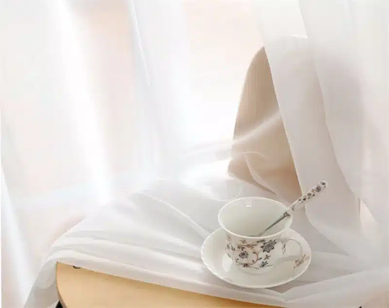BHD soild white tulle sheer window curtains for living room the bedroom modern tulle organza curtains fabric blinds drapes 20