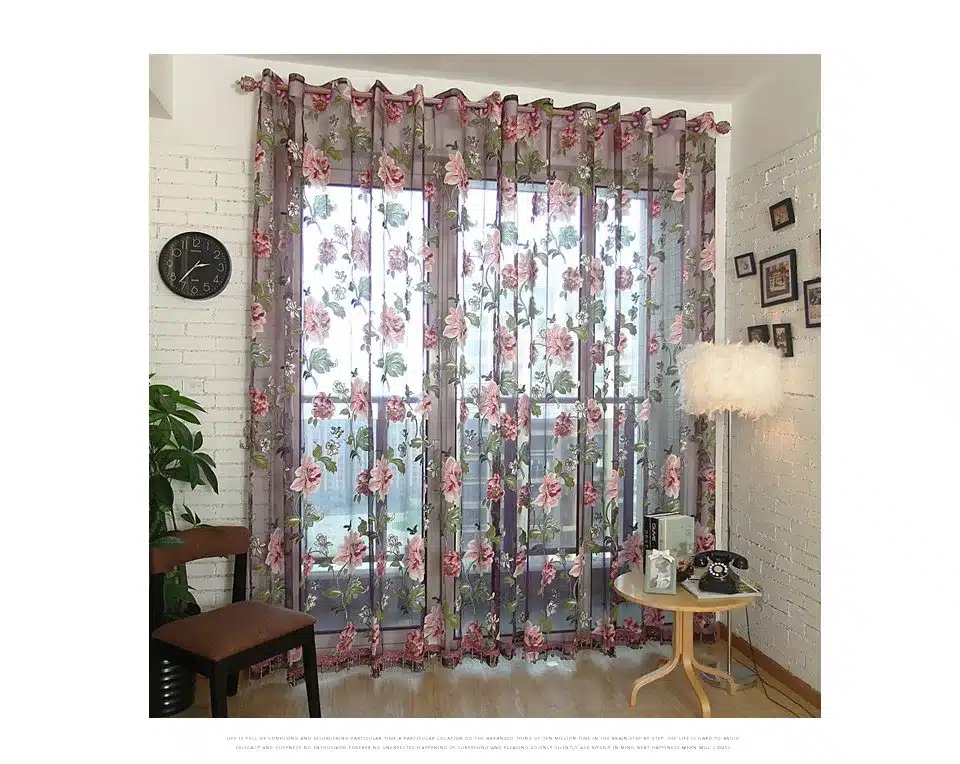 Best home decor drapes sheer window curtains for living room the bedroom kitchen modern tulle curtains window treatment blinds 17