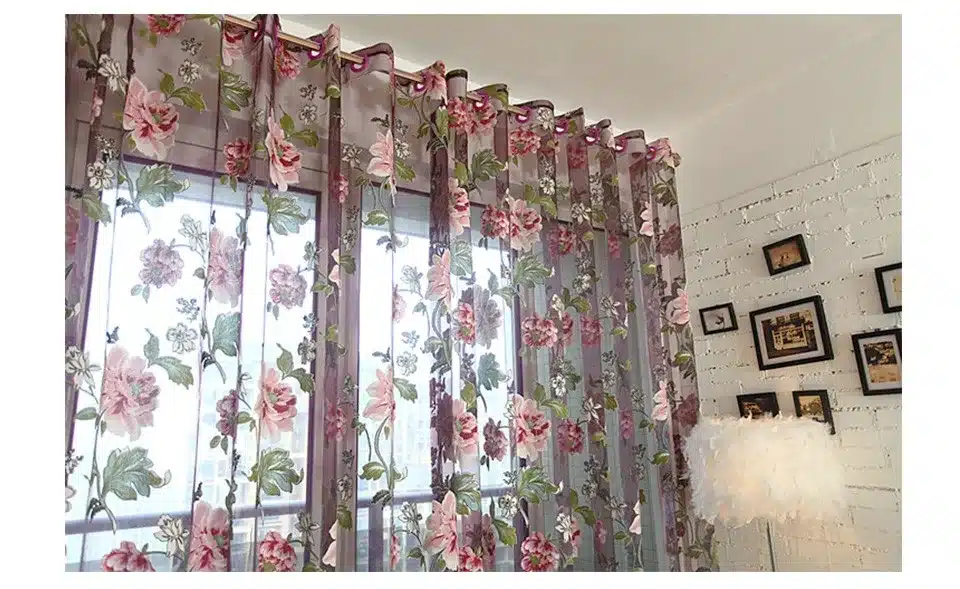 Best home decor drapes sheer window curtains for living room the bedroom kitchen modern tulle curtains window treatment blinds 19