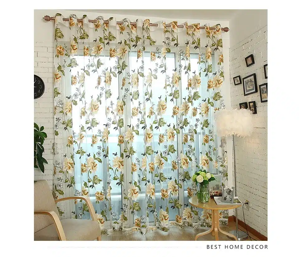 Best home decor drapes sheer window curtains for living room the bedroom kitchen modern tulle curtains window treatment blinds 21