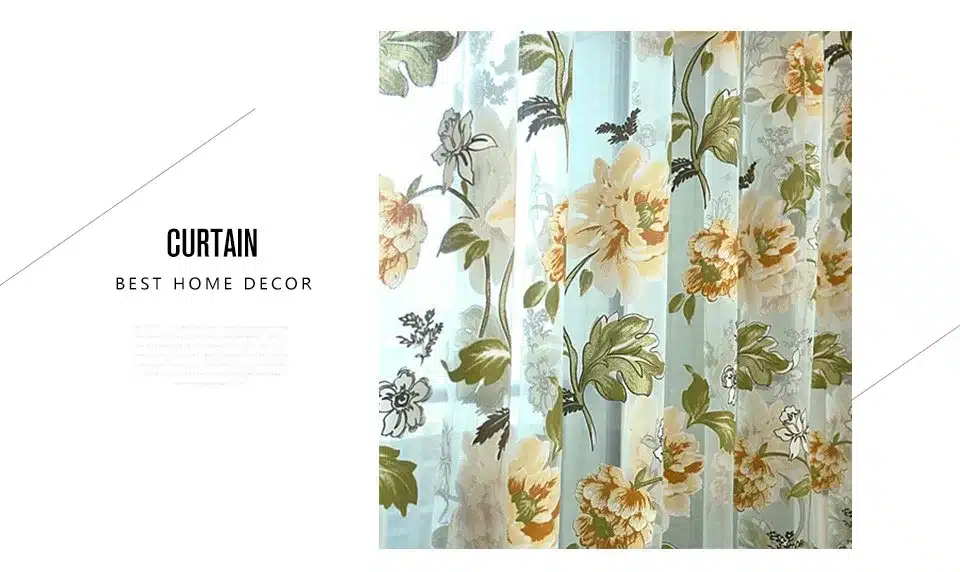 Best home decor drapes sheer window curtains for living room the bedroom kitchen modern tulle curtains window treatment blinds 23