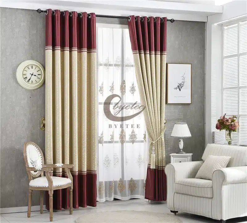 [byetee] High Quality Curtains Fabric Stripe Drapes Curtain Blackout Curtains For Bedroom Kitchen Curtains For Living Room 27
