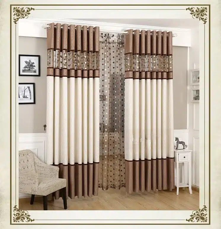 [byetee] Stitching Yarn Curtain Window Modern Curtain Blackout Curtains For Living Room Finished Window Curtains For Bedroom 14