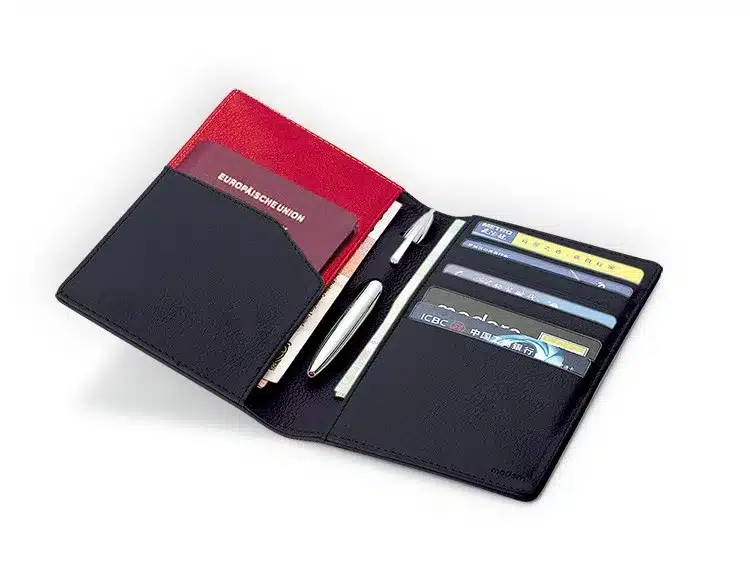 Modern -Luxury Brand New 100% Cow Genuine Leather Organizer Men Wallets Card Holder Travel Passport Wallet Women Famous Designer 3
