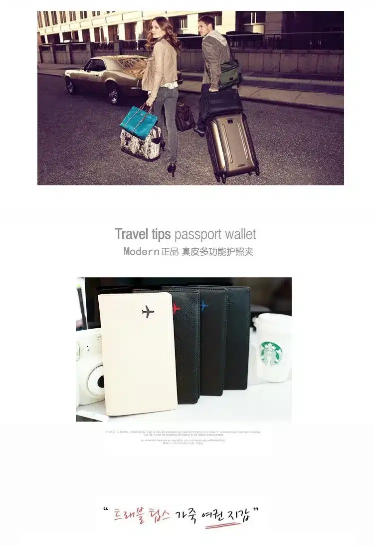 Modern -Luxury Brand New 100% Cow Genuine Leather Organizer Men Wallets Card Holder Travel Passport Wallet Women Famous Designer 11