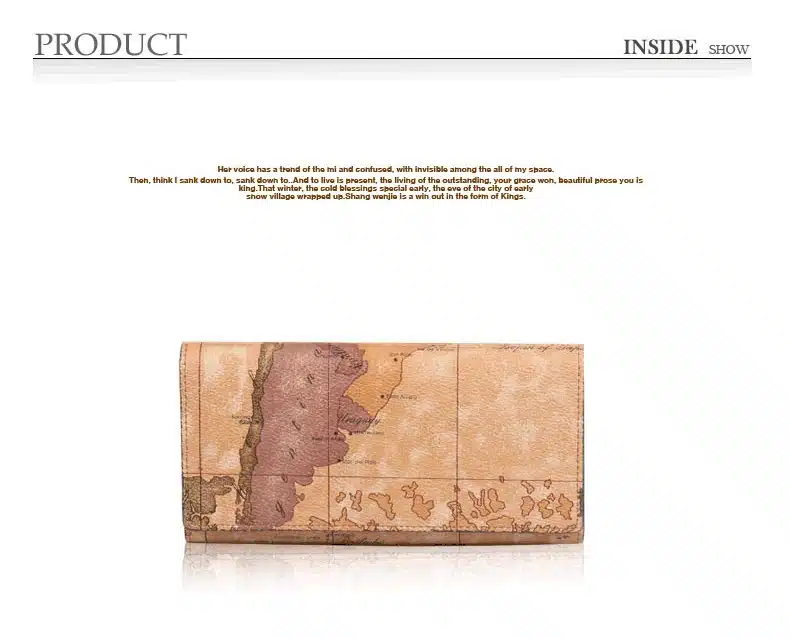 New Fashion World Map Wallet Women Purse Brand Wallet Men Multifunctional Long Design Hasp Leather Wallet Coin Purse Card Holder 11