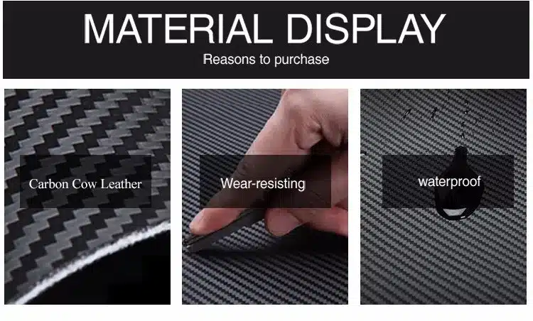 QIWANG Carbon Pattern Real Genuine Leather Men Passport Holder Wallets Case Business Passport Wallet Purse Credit&ID Car Wallet 13