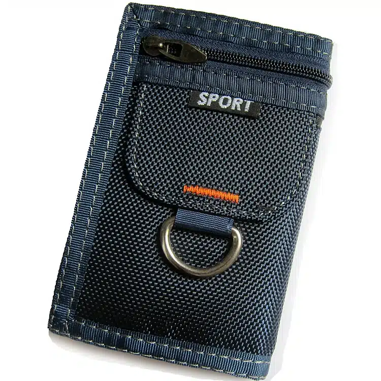 Short 3 Fold Design Oxford Canvas Student Wallet Zipper Brief Multifunctional Men Purse 5 Colors 12*8cm X108 14