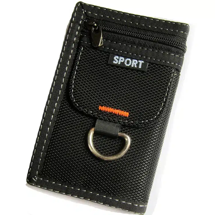 Short 3 Fold Design Oxford Canvas Student Wallet Zipper Brief Multifunctional Men Purse 5 Colors 12*8cm X108 15