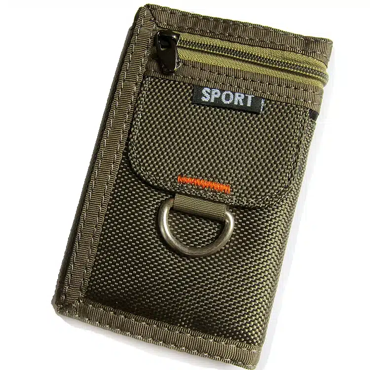Short 3 Fold Design Oxford Canvas Student Wallet Zipper Brief Multifunctional Men Purse 5 Colors 12*8cm X108 16