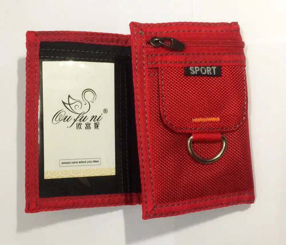 Short 3 Fold Design Oxford Canvas Student Wallet Zipper Brief Multifunctional Men Purse 5 Colors 12*8cm X108 22