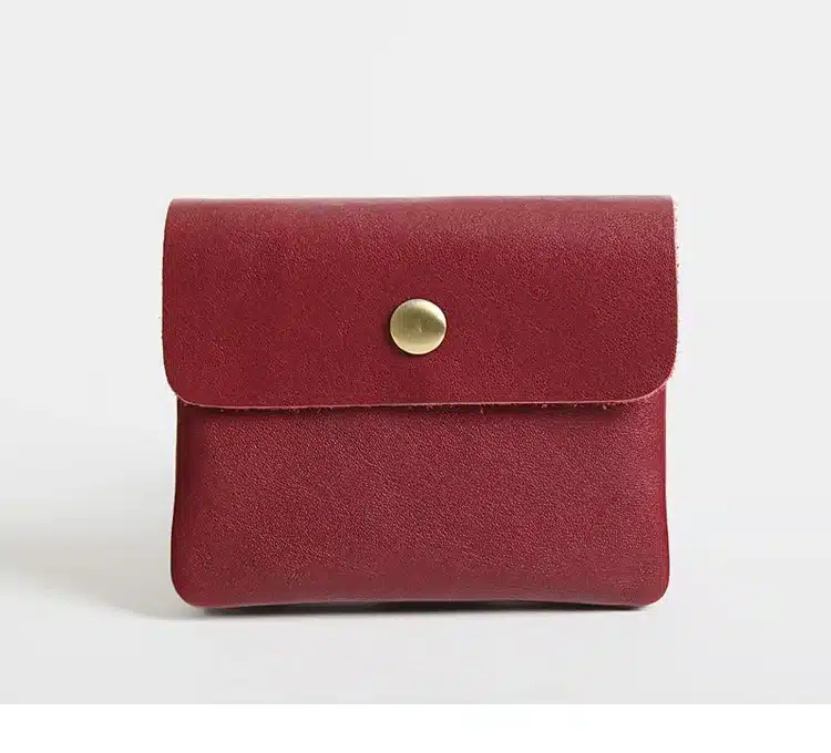 Vintage Genuine Leather Cowhide Men Women Short Mini Small Wallet Wallets Coin Purse Pocket Zipper Card Holder Man Women's Purse 13