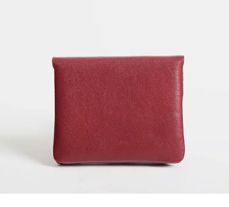 Vintage Genuine Leather Cowhide Men Women Short Mini Small Wallet Wallets Coin Purse Pocket Zipper Card Holder Man Women's Purse 14