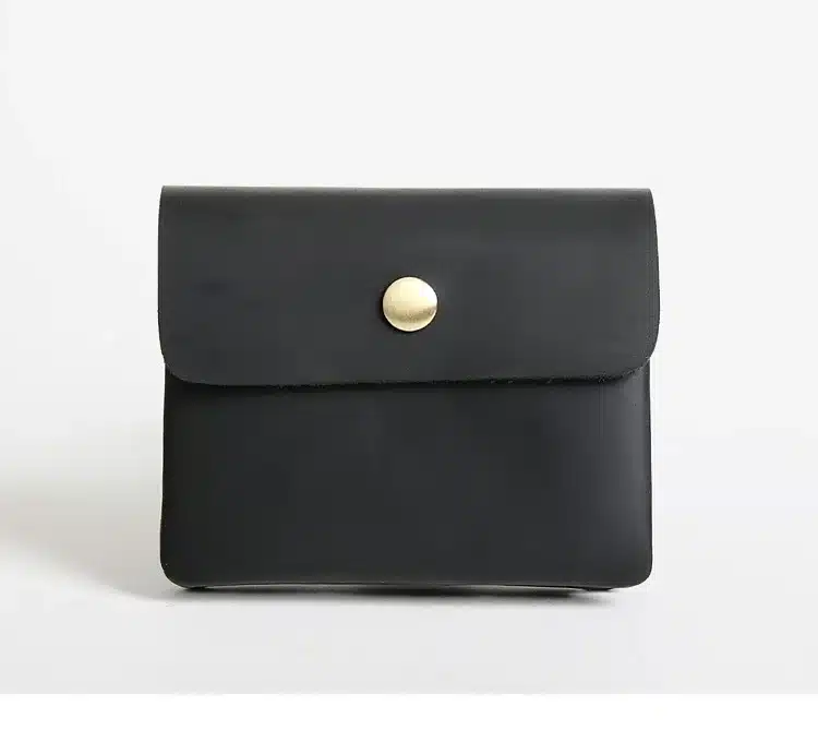 Vintage Genuine Leather Cowhide Men Women Short Mini Small Wallet Wallets Coin Purse Pocket Zipper Card Holder Man Women's Purse 18
