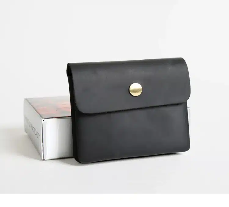 Vintage Genuine Leather Cowhide Men Women Short Mini Small Wallet Wallets Coin Purse Pocket Zipper Card Holder Man Women's Purse 21