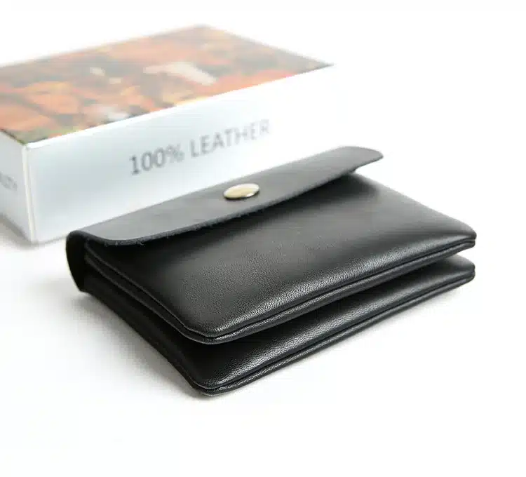Vintage Genuine Leather Cowhide Men Women Short Mini Small Wallet Wallets Coin Purse Pocket Zipper Card Holder Man Women's Purse 24