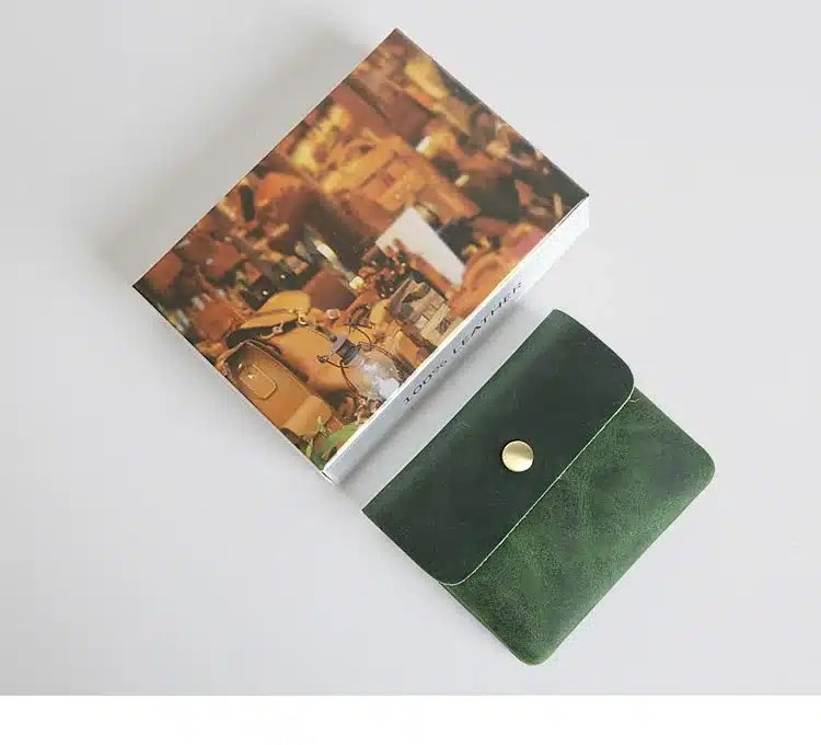 Vintage Genuine Leather Cowhide Men Women Short Mini Small Wallet Wallets Coin Purse Pocket Zipper Card Holder Man Women's Purse 40