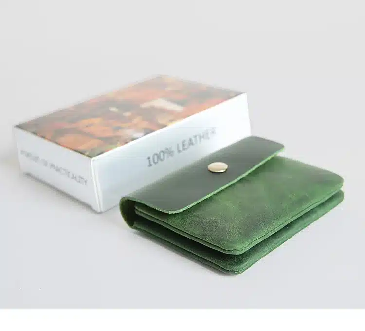 Vintage Genuine Leather Cowhide Men Women Short Mini Small Wallet Wallets Coin Purse Pocket Zipper Card Holder Man Women's Purse 41