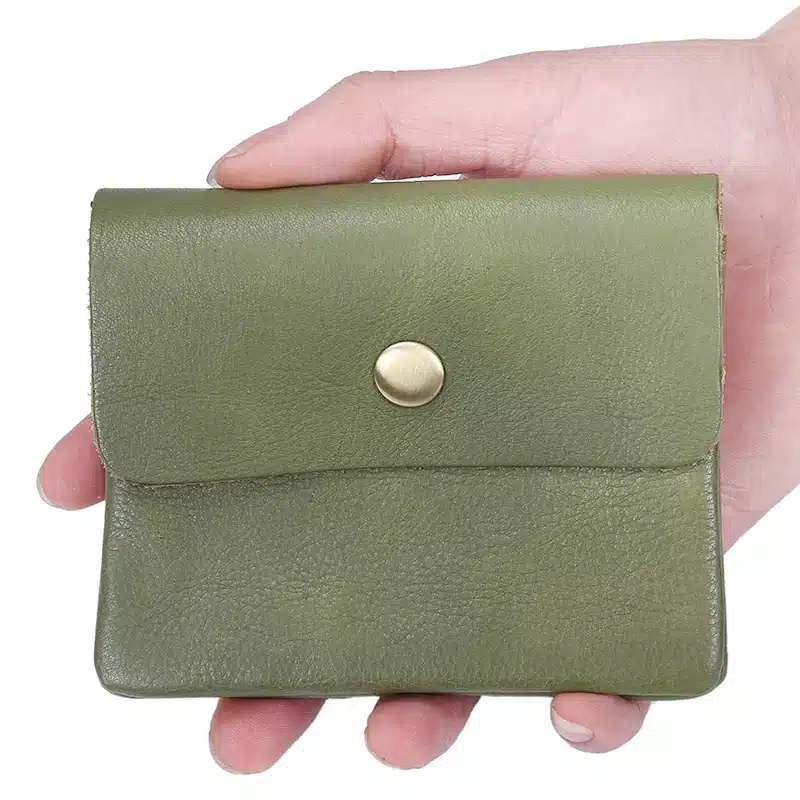 Vintage Genuine Leather Cowhide Men Women Short Mini Small Wallet Wallets Coin Purse Pocket Zipper Card Holder Man Women's Purse 98