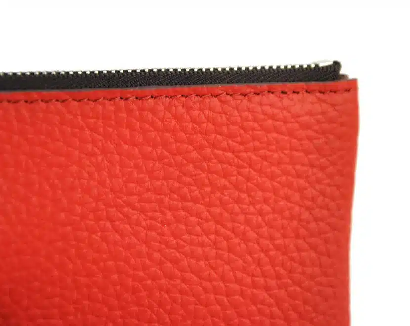 Men Women Genuine Leather Simple Zip Wallet Cellphone Bag Fashion Designer Purse Checkbook Coin Change Credit Card Holder Clutch 30