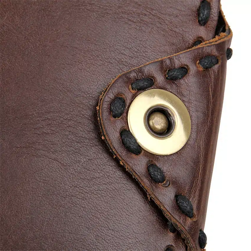 WERICHEST Men Wallets 2017 Vintage Hasp Open Genuine Leather Wallet High Large Capacity Unique Decor Real Cow Leather Purse 7