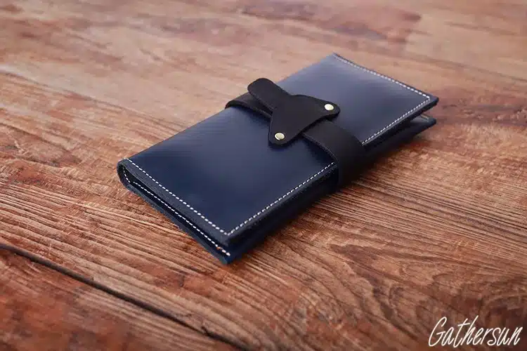 High Quality Gathersun Genuine Leather Men Wallets Handmade Retro Men Purse Vintage Designer Crazy Horse Cowhide Purse For Male 2