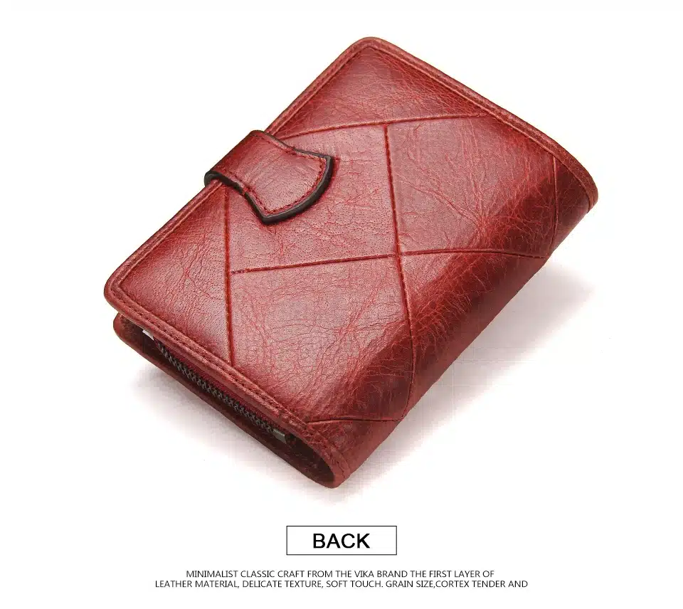 Contact's 2017 New Vintage Women Wallets Female Genuine Leather Womens Wallet Zipper and Hasp Design With Coin Purse Pockets 23