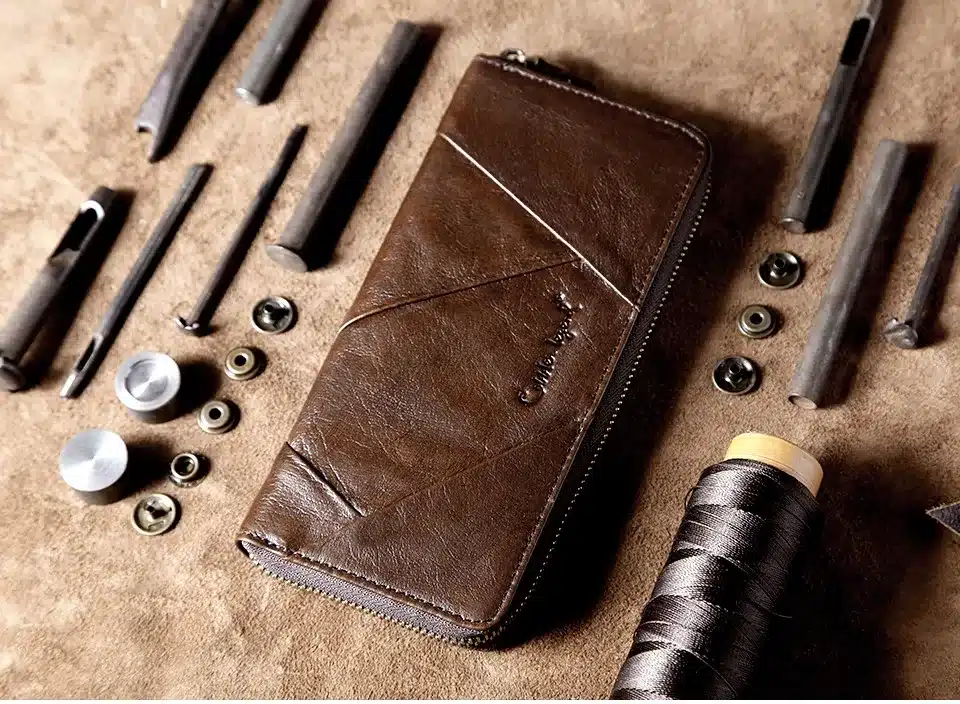 Cobbler Legend 2017 New Retro Trend Women's Wallets For Lady Genuine Leather Thin Clutch Wallet For Girls Long Coin Card Purses 4