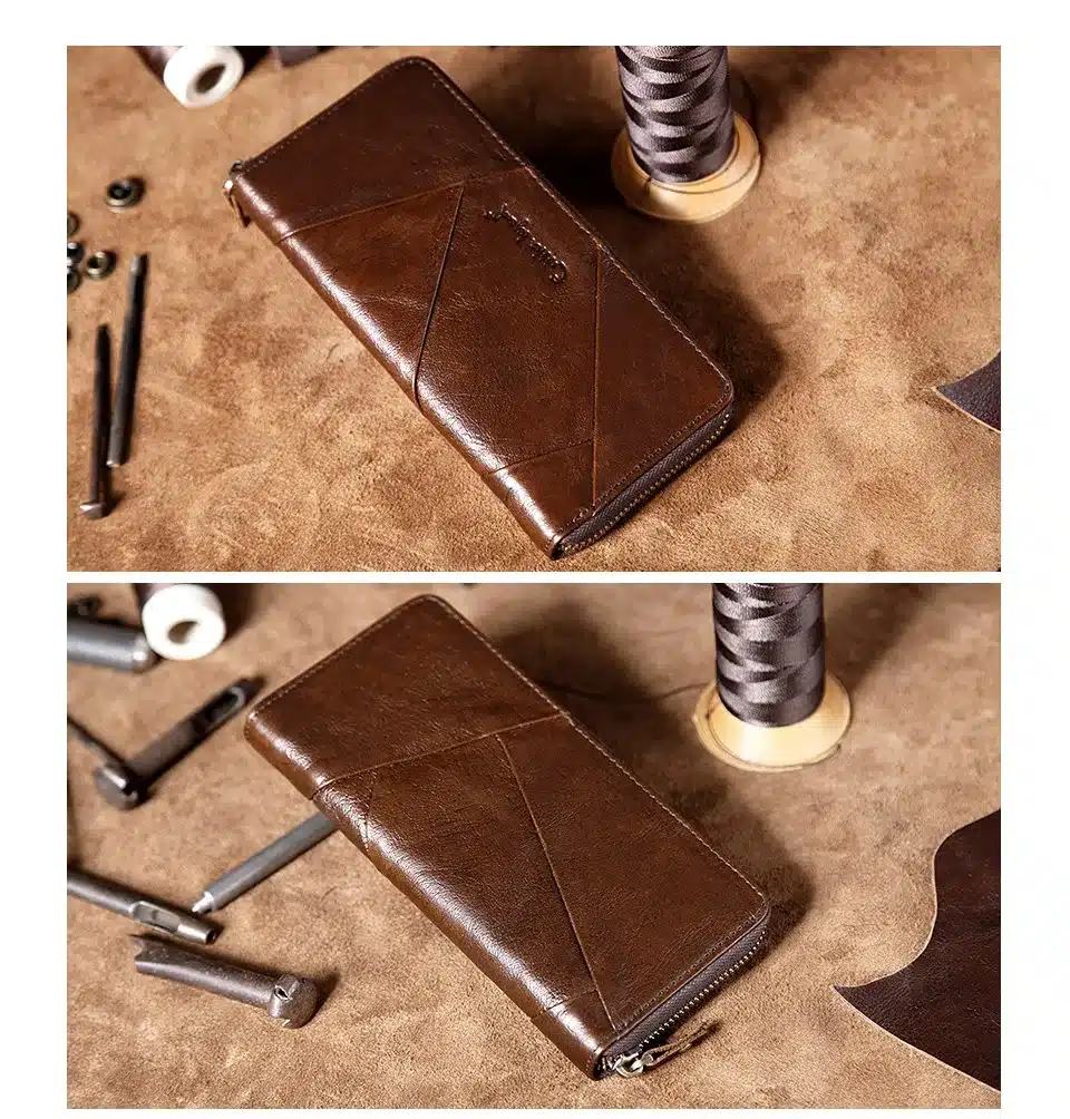 Cobbler Legend 2017 New Retro Trend Women's Wallets For Lady Genuine Leather Thin Clutch Wallet For Girls Long Coin Card Purses 9