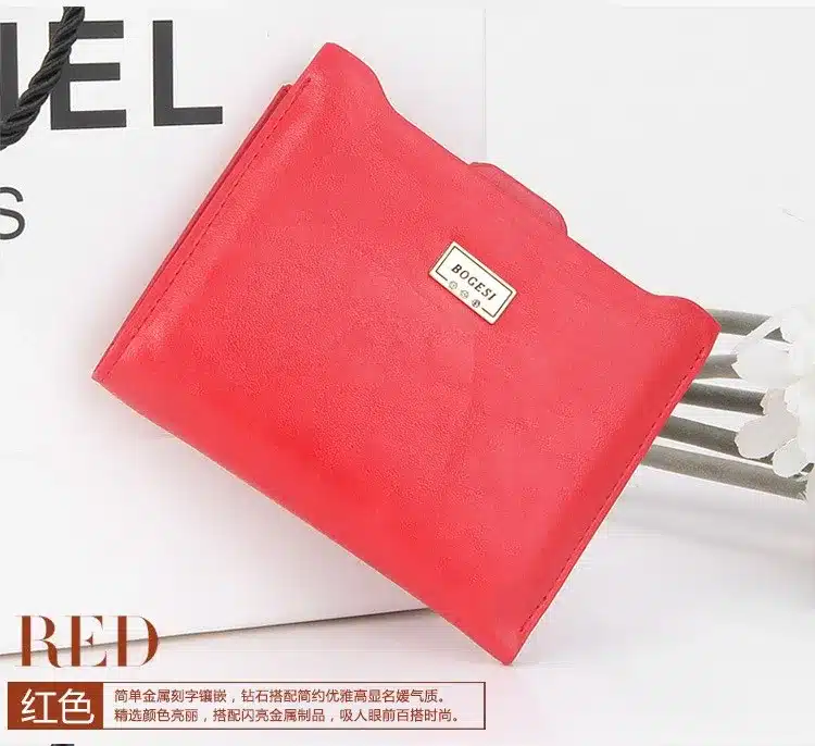 Bogesi Designer Slim Women Wallet Thin Zipper Ladies PU Leather Coin Purses Female Purse Mini Clutch Cheap Womens Wallets 15