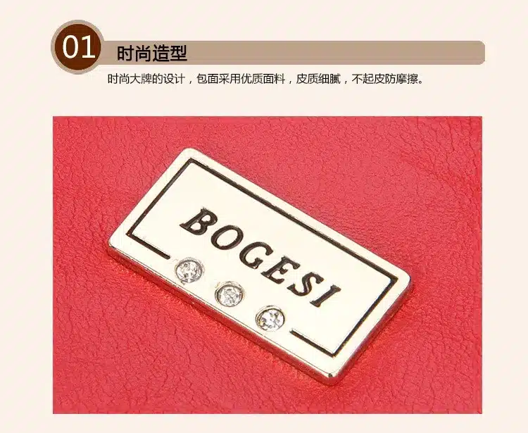 Bogesi Designer Slim Women Wallet Thin Zipper Ladies PU Leather Coin Purses Female Purse Mini Clutch Cheap Womens Wallets 18