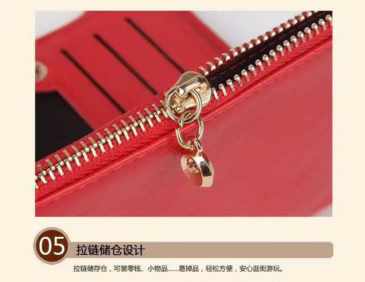 Bogesi Designer Slim Women Wallet Thin Zipper Ladies PU Leather Coin Purses Female Purse Mini Clutch Cheap Womens Wallets 21