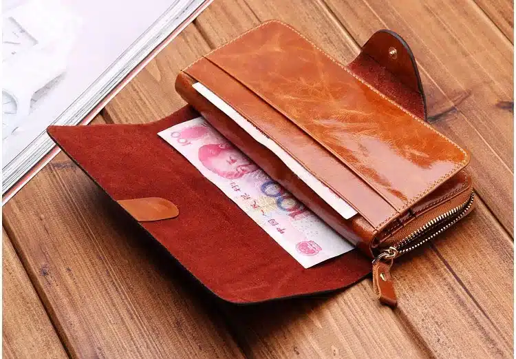 2016 Hot Sales First Layer Of Cowhide Female Wallets Zipper Genuine Leather Long Design Lovers Men/Women Wallets 23