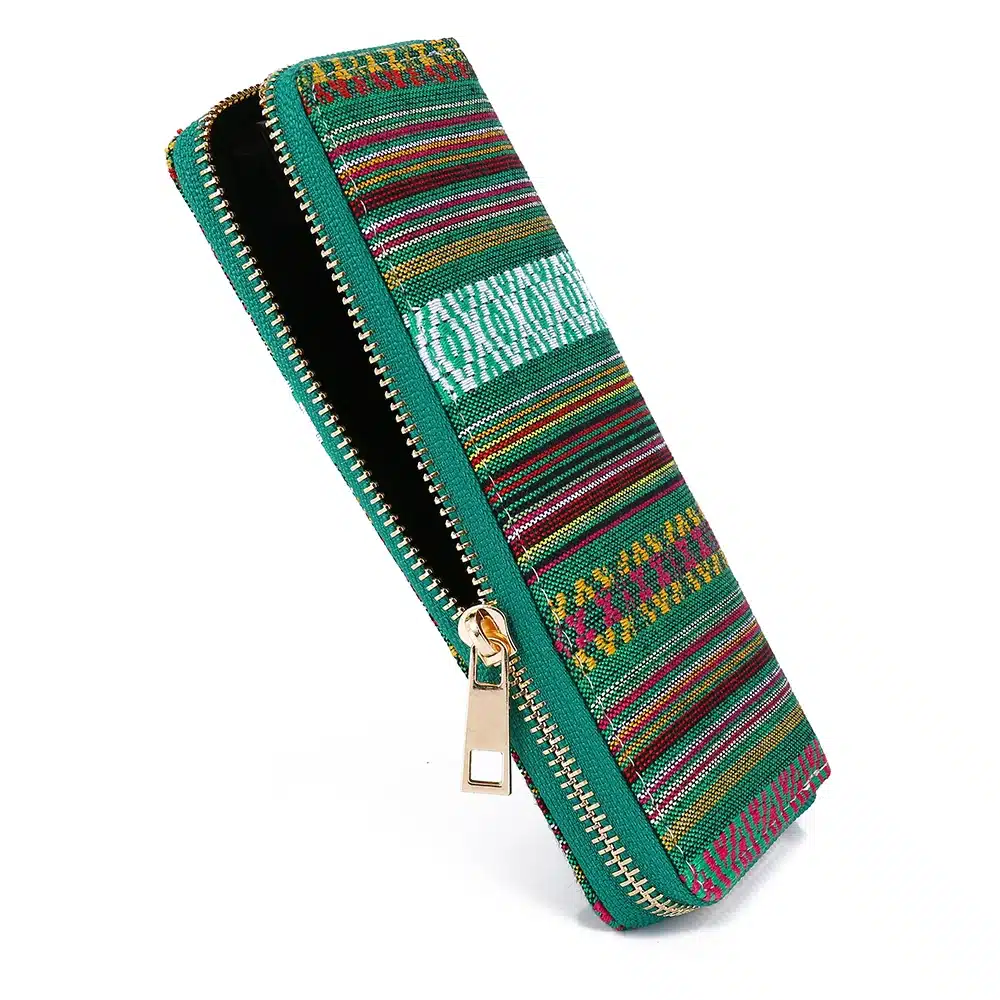 Sansarya 10 Colors Bohemia Woven Boho Long Women Wallet Aztec Female Purse Ladies Tribal Card Holder Girls With Cupreous Zipper 17