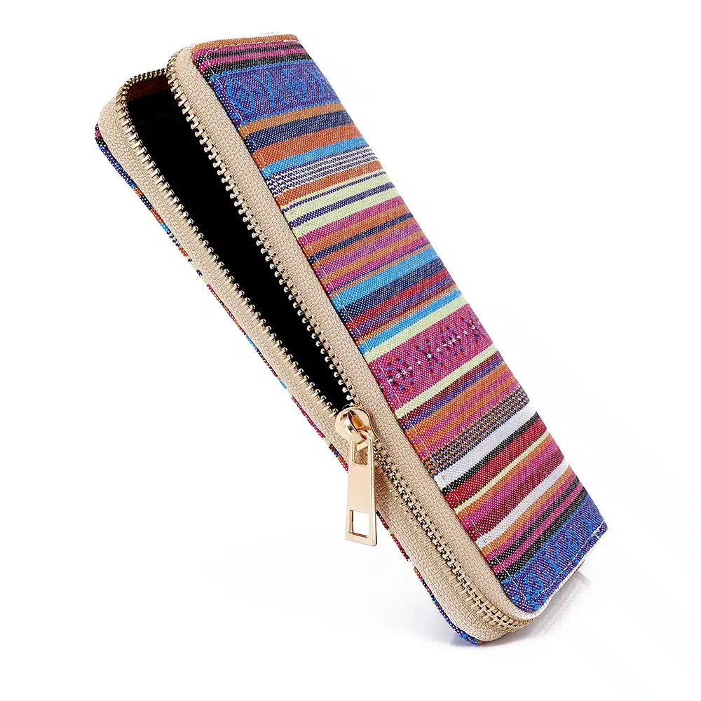Sansarya 10 Colors Bohemia Woven Boho Long Women Wallet Aztec Female Purse Ladies Tribal Card Holder Girls With Cupreous Zipper 29