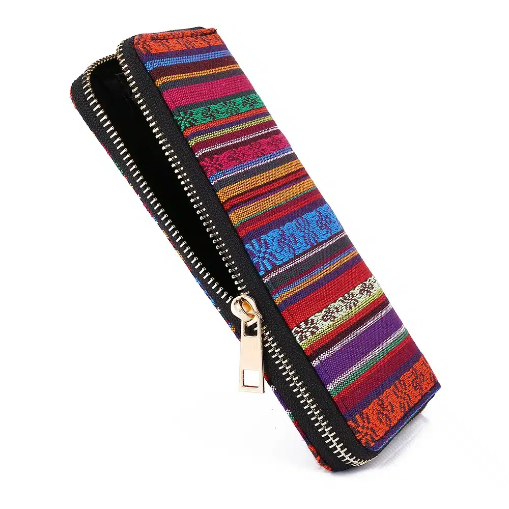 Sansarya 10 Colors Bohemia Woven Boho Long Women Wallet Aztec Female Purse Ladies Tribal Card Holder Girls With Cupreous Zipper 35
