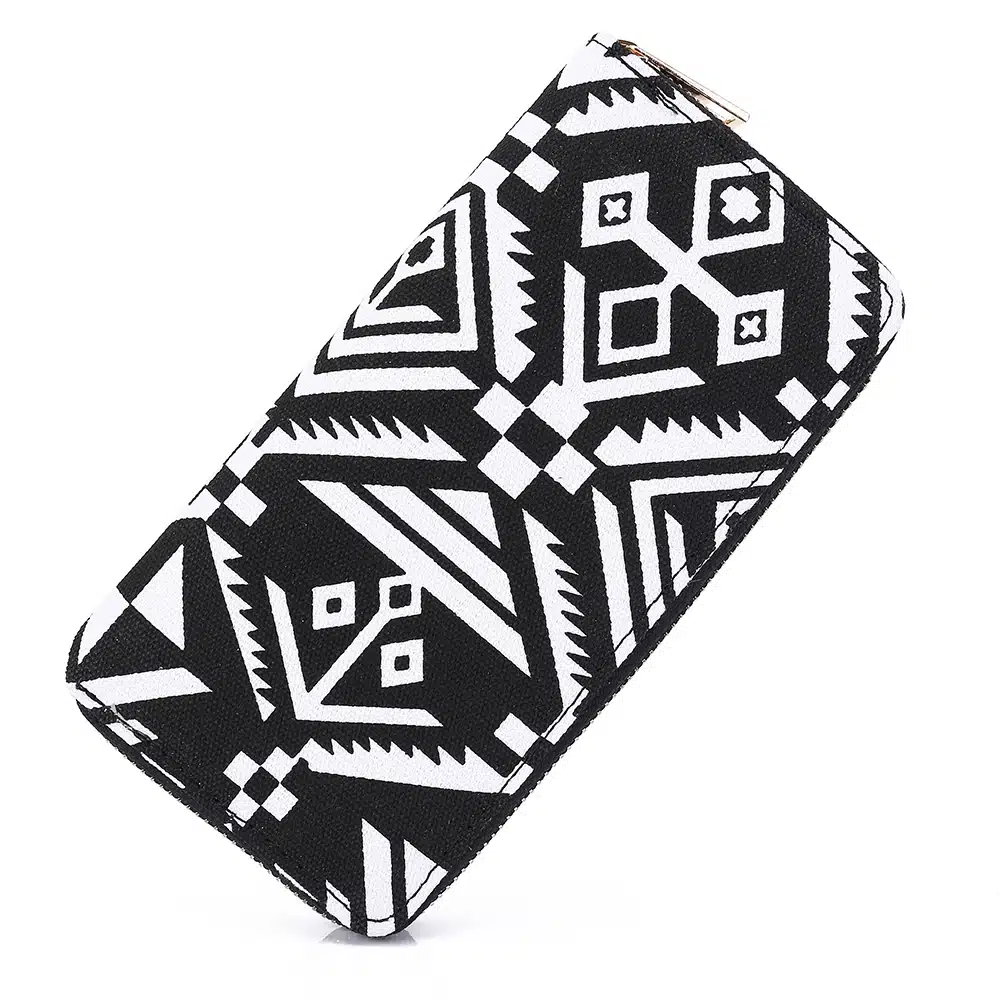 Sansarya 10 Colors Bohemia Woven Boho Long Women Wallet Aztec Female Purse Ladies Tribal Card Holder Girls With Cupreous Zipper 68