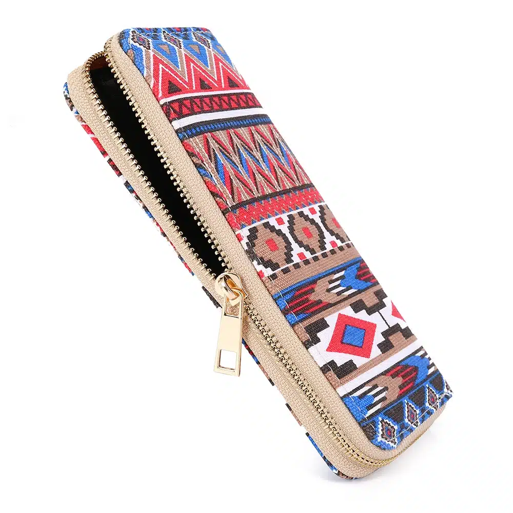 Sansarya 10 Colors Bohemia Woven Boho Long Women Wallet Aztec Female Purse Ladies Tribal Card Holder Girls With Cupreous Zipper 78