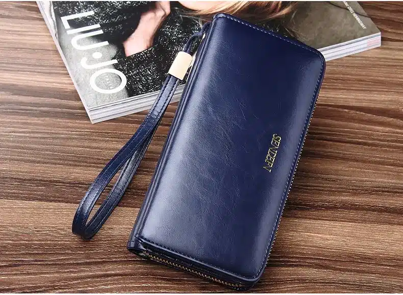 Sendefn Quality Leather Women Wallets Large Capacity Wallet Female Clutch Phone Pocket Purse Card Holder Ladies Purses 6