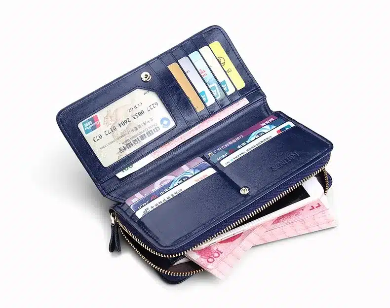 Sendefn Quality Leather Women Wallets Large Capacity Wallet Female Clutch Phone Pocket Purse Card Holder Ladies Purses 8