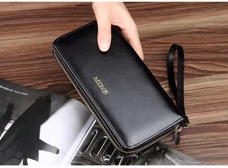 Sendefn Quality Leather Women Wallets Large Capacity Wallet Female Clutch Phone Pocket Purse Card Holder Ladies Purses 10