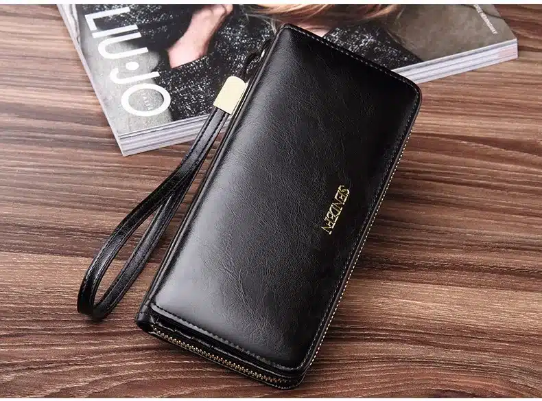 Sendefn Quality Leather Women Wallets Large Capacity Wallet Female Clutch Phone Pocket Purse Card Holder Ladies Purses 9