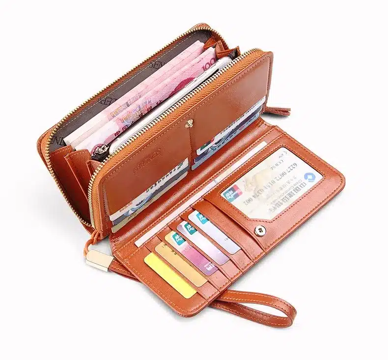 Sendefn Quality Leather Women Wallets Large Capacity Wallet Female Clutch Phone Pocket Purse Card Holder Ladies Purses 14
