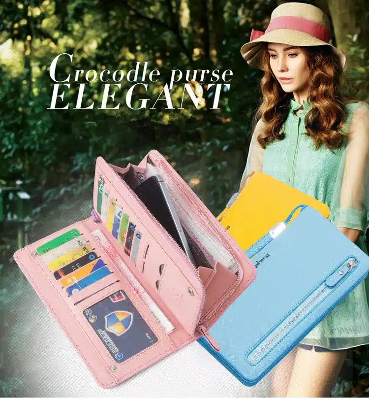 2017 NEW arrival women's wallet brand striped card purse Candy color zipper phone wallet coin purse fashion lady clutch wallet 10
