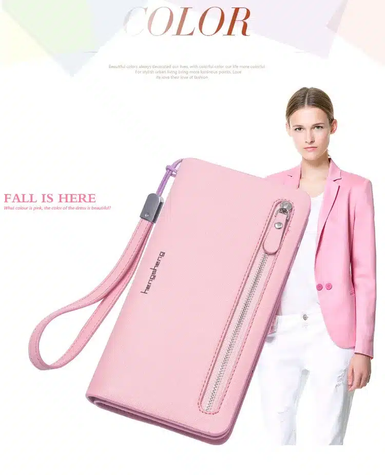 2017 NEW arrival women's wallet brand striped card purse Candy color zipper phone wallet coin purse fashion lady clutch wallet 16