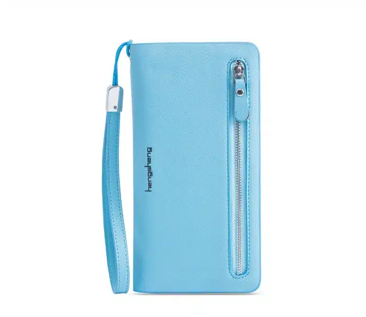 2017 NEW arrival women's wallet brand striped card purse Candy color zipper phone wallet coin purse fashion lady clutch wallet 22