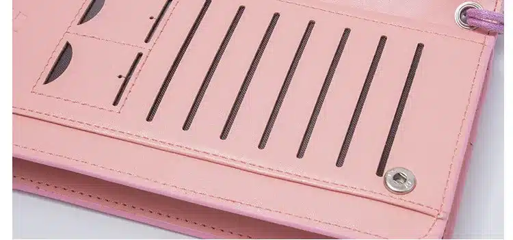 2017 NEW arrival women's wallet brand striped card purse Candy color zipper phone wallet coin purse fashion lady clutch wallet 28