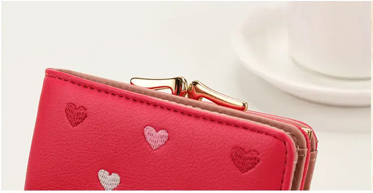 2017 New Small Woman Wallet Fashion Female Purses Hasp Mini Ladies Wallets Luxury Leather Women Purse Clutch Carteira Feminina 25