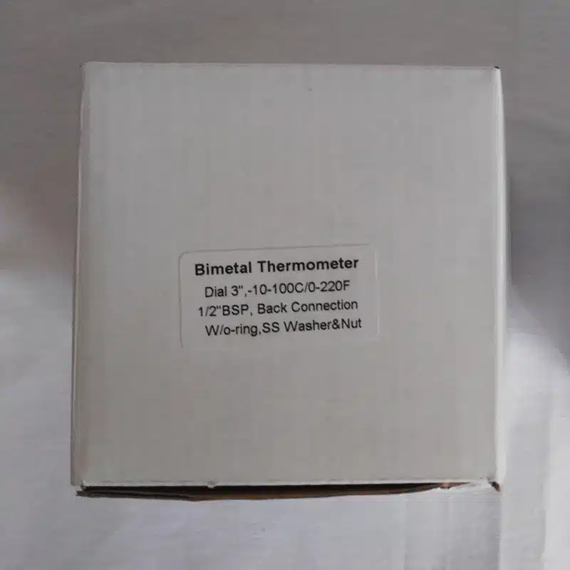 1/2" BSP Bimetal Thermometer Home Brew Dial 3" 0-220F Beer Brew Mash Wort Temperature Boil Tank Temperature Meter Weldless Kettl 10